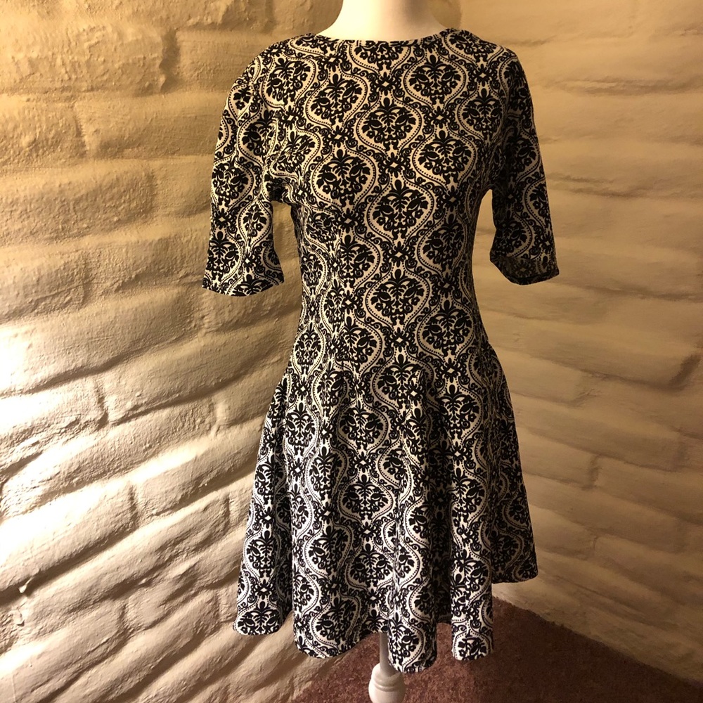 ASOS fashion union black and white dress